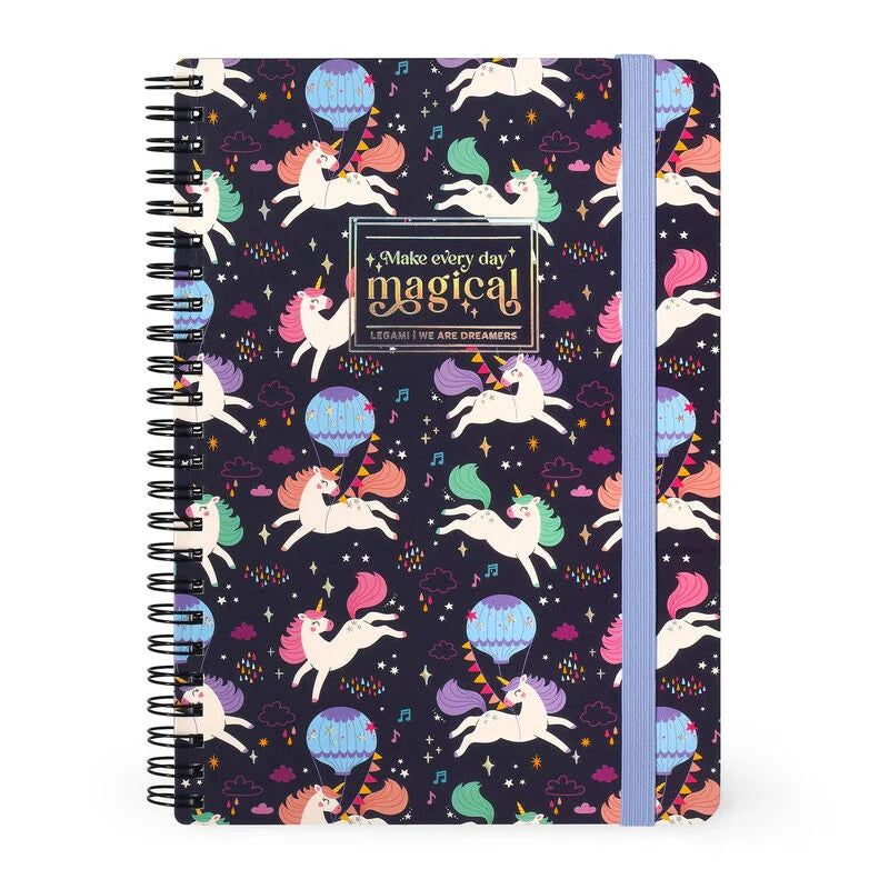 Cahier Spirale A5 - Licorne