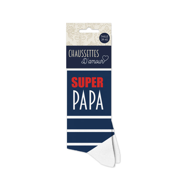 Chaussettes Taille 39-45 - Super Papa