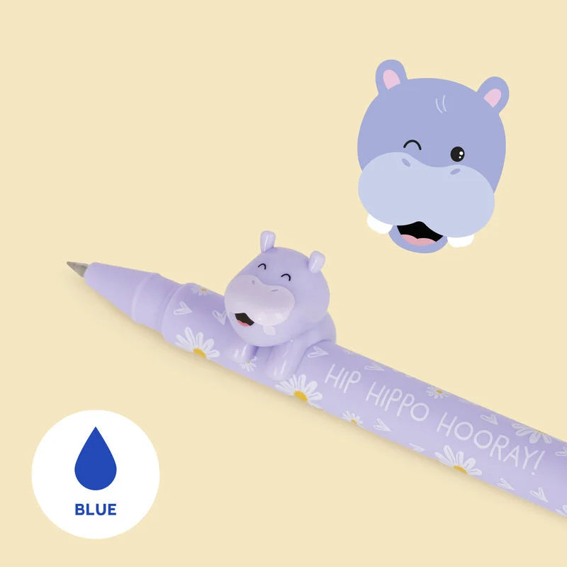 Stylo à Encre Gel Bleue - Hippo