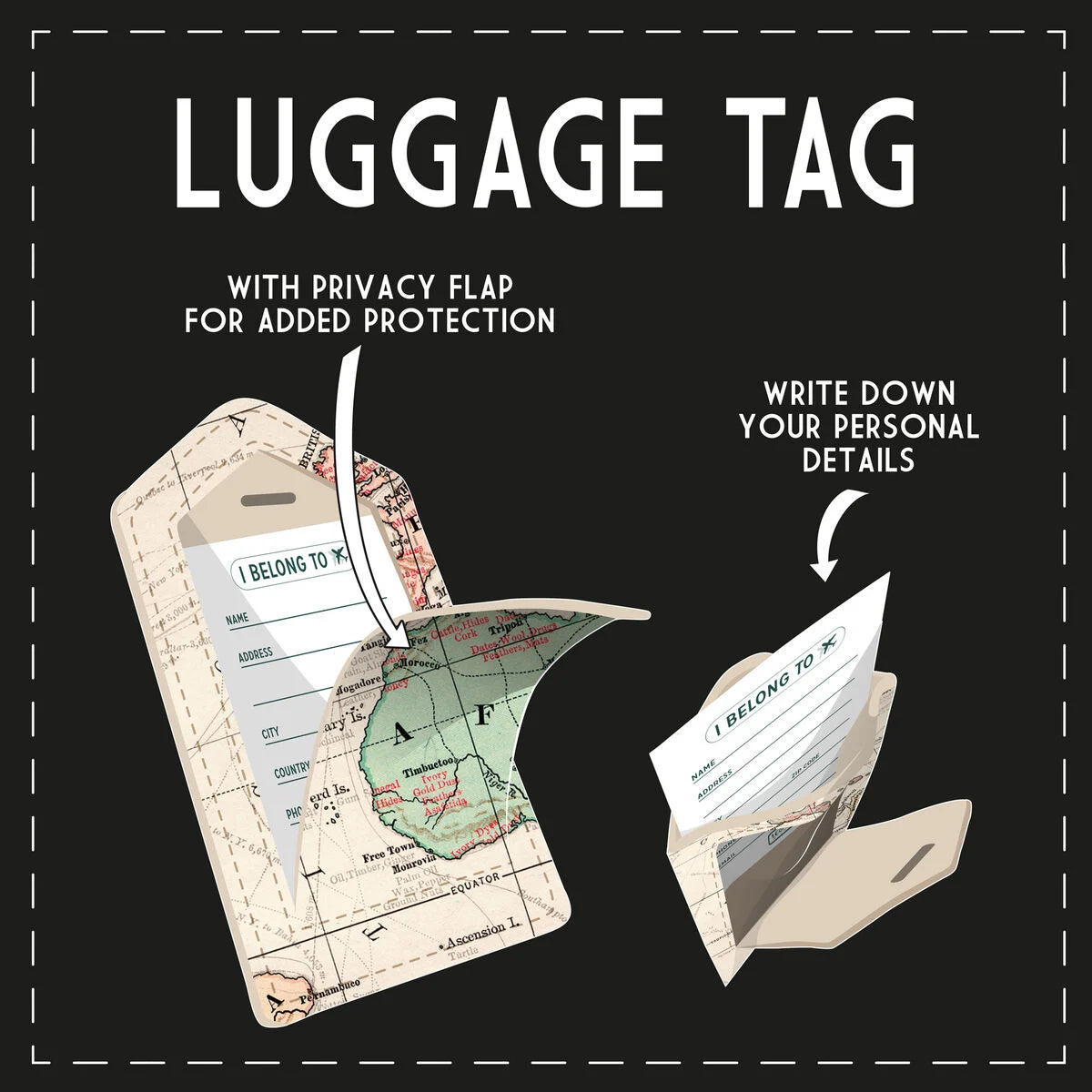 Etiquette de Bagage - Voyage