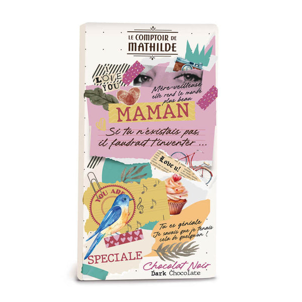 Le Comptoir de Mathilde - Tablette de Chocolat Noir - MAMAN