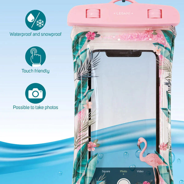 Etui Imperméable pour Smartphone - FLAMANT ROSE