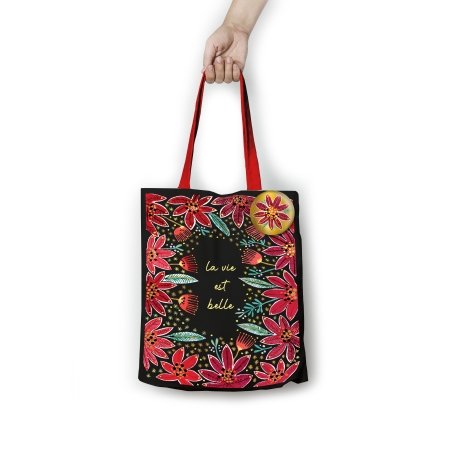 Tote Bag - La Vie est Belle - Noir